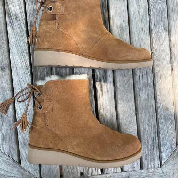 Kookaburra moccasin booties full shearling 9 - Picture 2 of 7